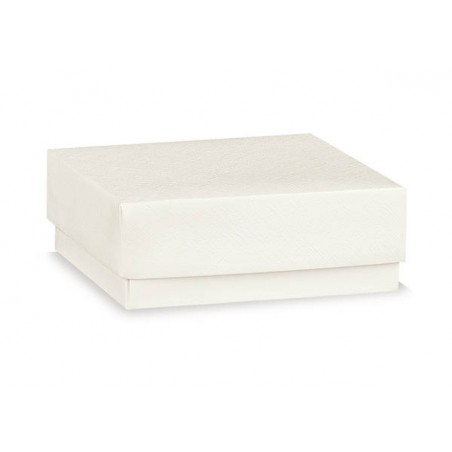 SCATOLA F/COPERCHIO EASY 24x20x9,5cm FIBRA BIANCO