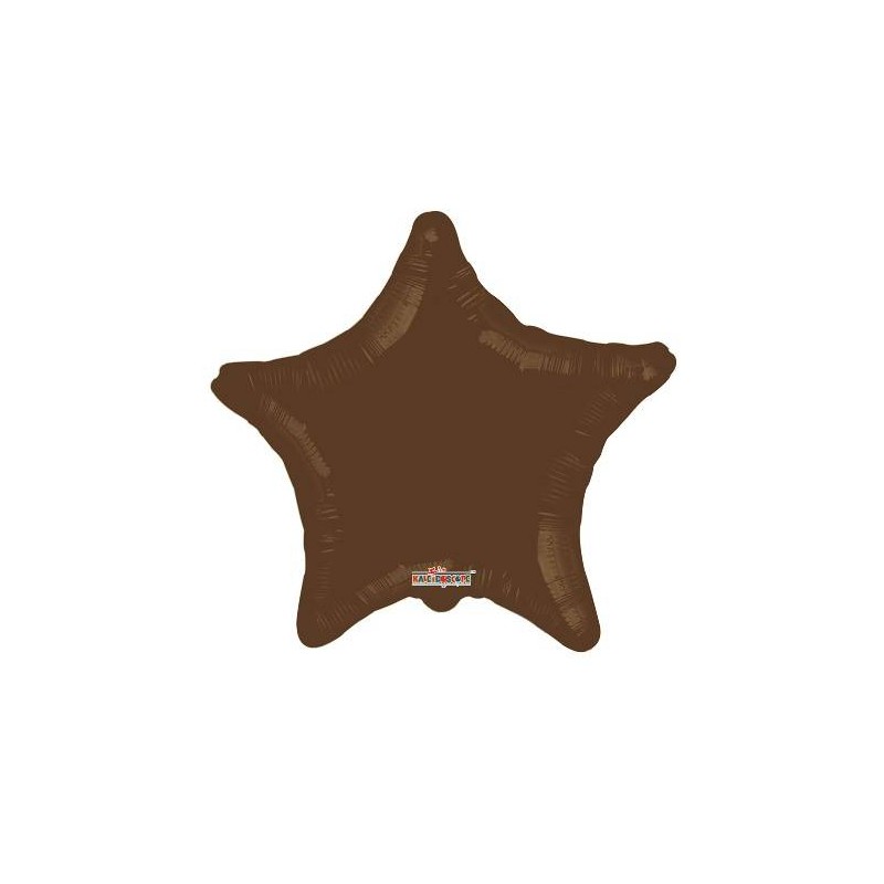 PALLONE MYLAR STELLA 18'' 45cm MARRONE RC