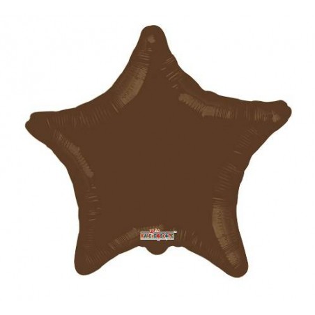 PALLONE MYLAR STELLA 18'' 45cm MARRONE RC