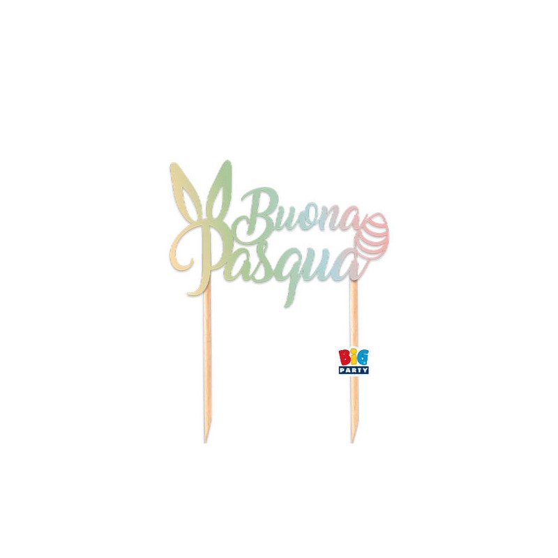 CAKE TOPPER 20x20cm BUONA PASQUA