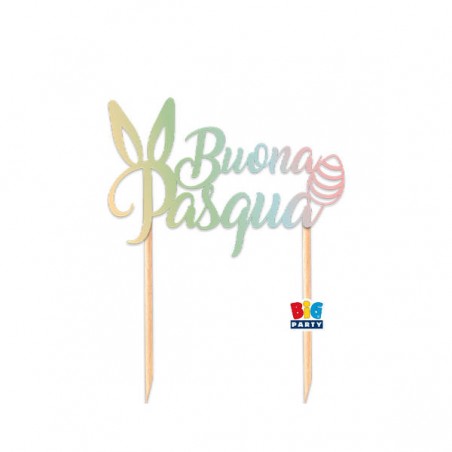 CAKE TOPPER 20x20cm BUONA PASQUA