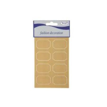 ETICHETTE ADESIVE NATURAL 30x45mm 48pz