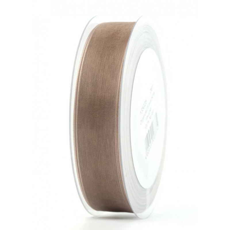 NASTRO ORGANZA mm25x50mt MARRONE