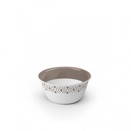 CIOTOLA TOSCA ø13cm BIANCO/TORTORA 0,4lt
