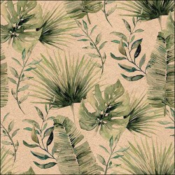 TOVAGLIOLI 33x33 RECYCLED JUNGLE LEAVES NATURE 20pz