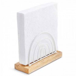 PORTA TOVAGLIOLI HOLDER BOW WHITE