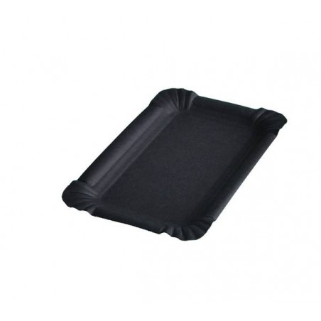 VASSOIO CARTONCINO TOTAL BLACK 10x16cm 50pz