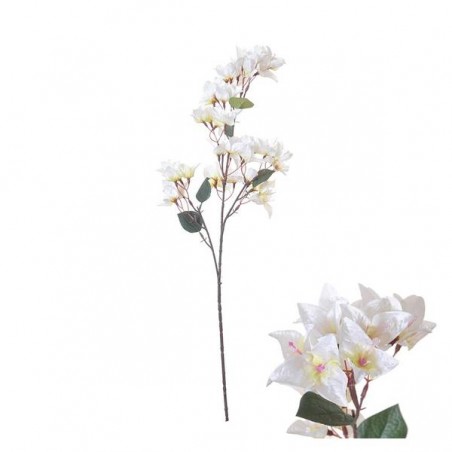 FIORE BOUGAINVILLEA C/STELO 76cm BIANCO