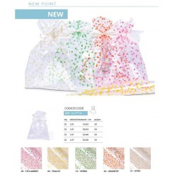 BUSTE CRYSTAL TRASPARENTE NEW POINT GIALLO 16x25 50pz