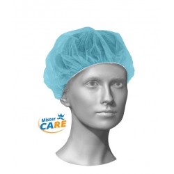 Mr.Care - CUFFIA COPRICAPO BOUFFANT TONDA ø52 AZZURRA 100pz