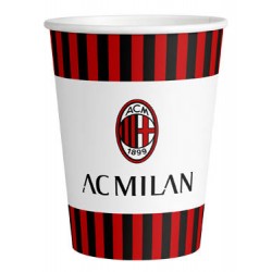 BICCHIERI CARTA 266ml MILAN OFFICIAL