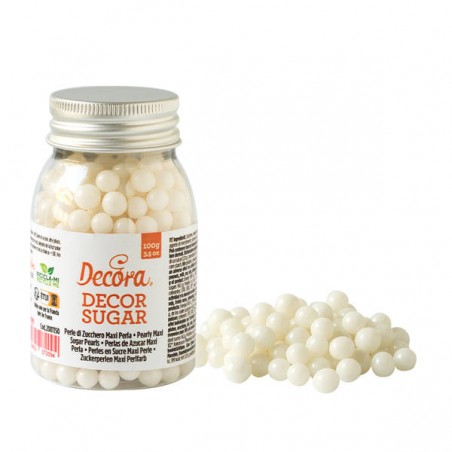 MAXI PERLE DI ZUCCHERO ø7mm PERLATO 100gr