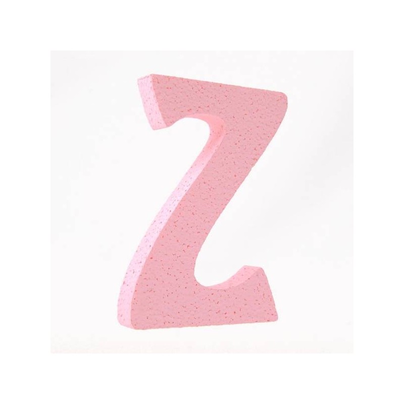 LETTERA POLISTIROLO PASTELLO mm120x90 Z ROSA PASTELLO