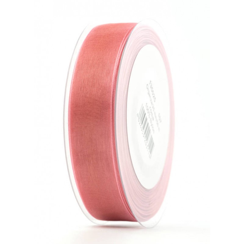 NASTRO ORGANZA mm25x50mt ROSA