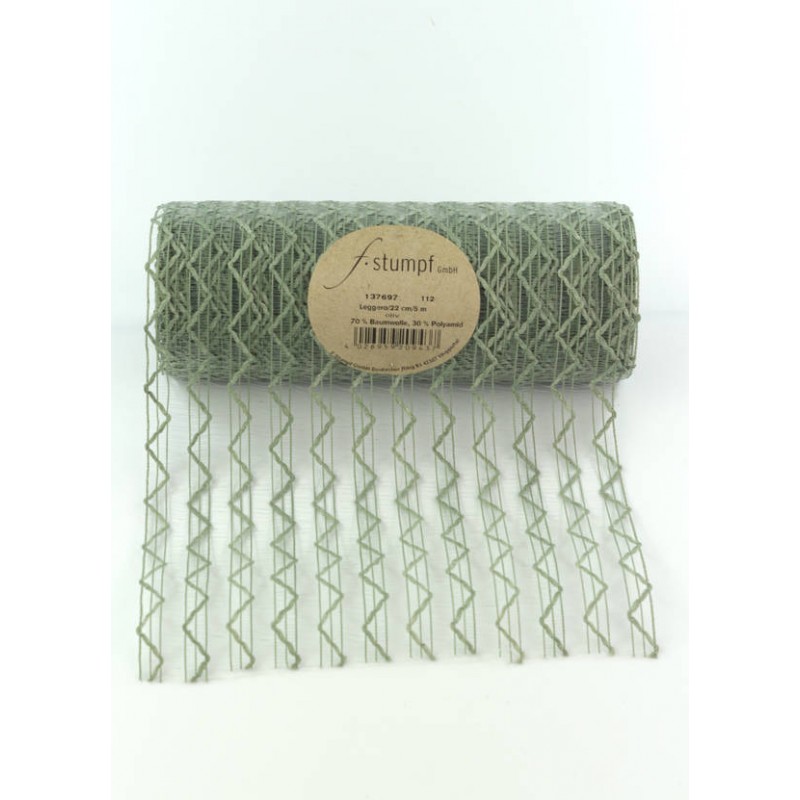 NASTRO RUNNER ZIG ZAG cm22x5mt VERDE OLIVA