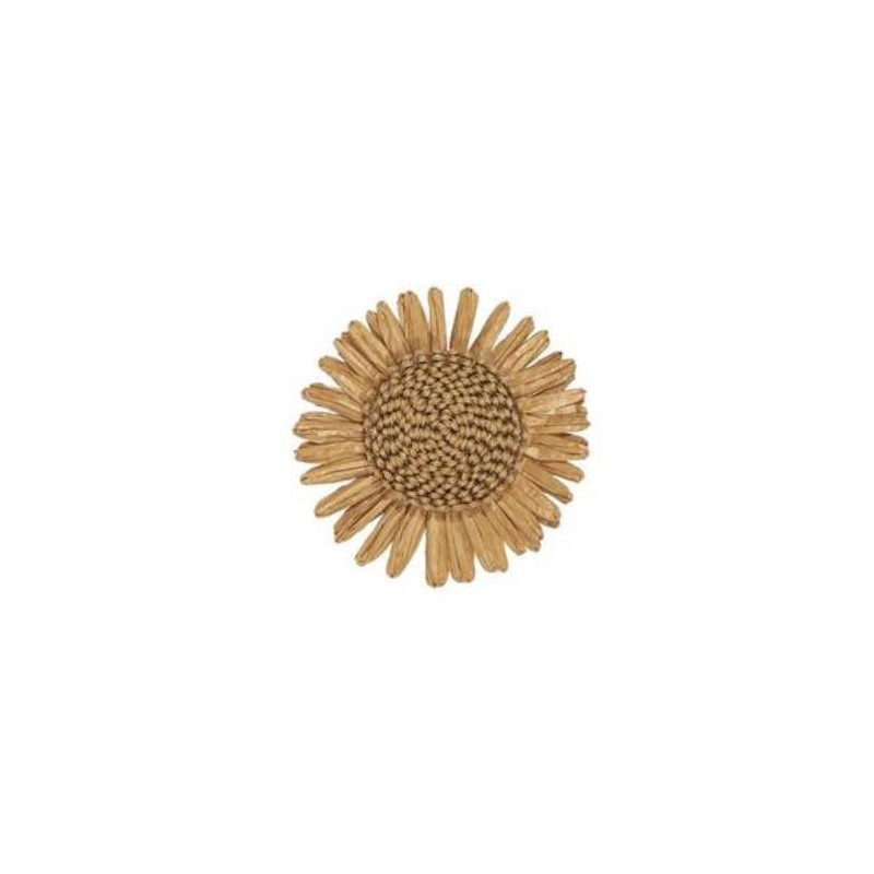 SUNFLOWER Ø8,5cm NATURAL 6pz