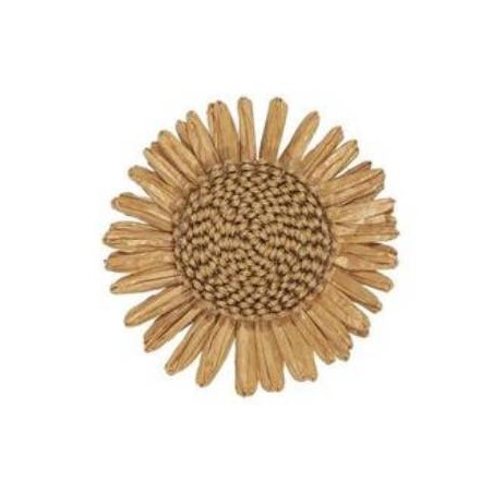 SUNFLOWER Ø8,5cm NATURAL 6pz