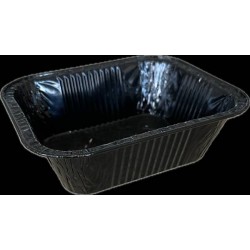 TEGLIE ALLUMINIO NERO/NERO LACCATO 1 PORZIONE R1-10G 50pz