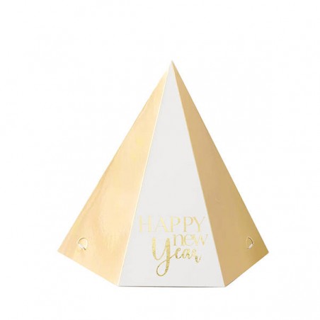 CAPPELLINO HAPPY NEW YEAR BIANCO/ORO 6pz