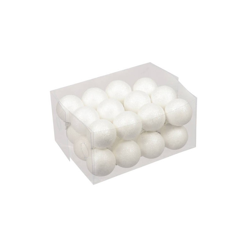 SFERE SPARKLING WHITE Ø4cm 24pz