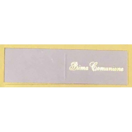 BIGLIETTI BOMBONIERA PRIMA COMUNIONE BIANCO 20pz 201/4