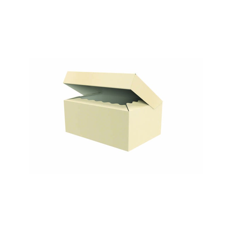 SCATOLA BAULETTO 32,5x22,5x13,5cm GOFFR. AVORIO PORTATA 4kg