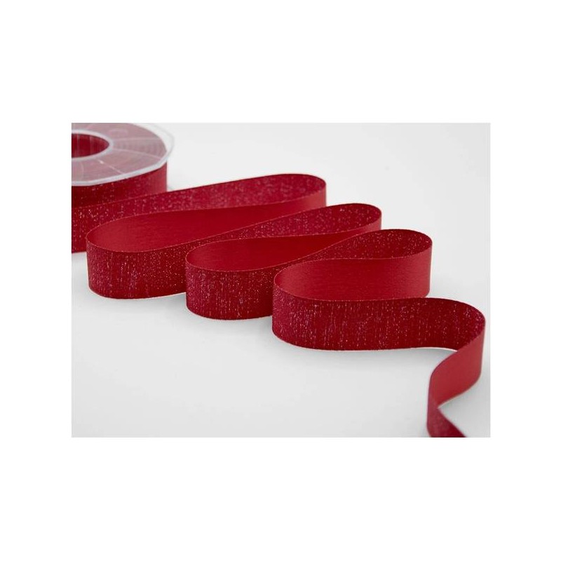 NASTRO RASO BOUTIQUE LAMè mm25x20mt COL.31 ROSSO