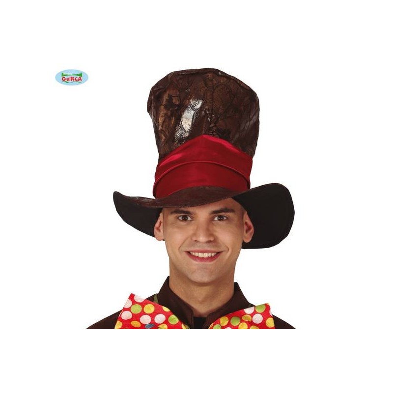 CAPPELLO ALTO BANDA ROSSA