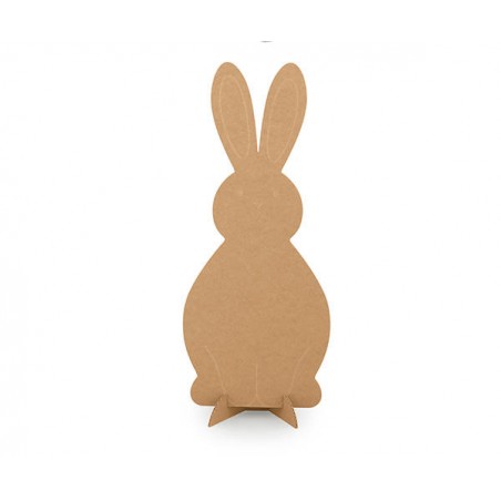 CONIGLIO IN CARTONCINO C/PIEDE AVANA 40cm