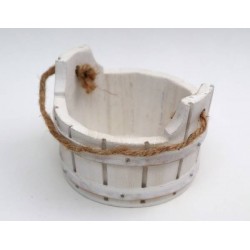 TINOZZA LEGNO 8,5x8,5x6cm BIANCO