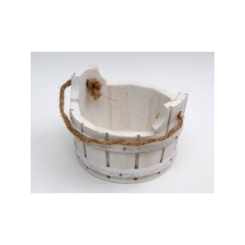 TINOZZA LEGNO 8,5x8,5x6cm BIANCO