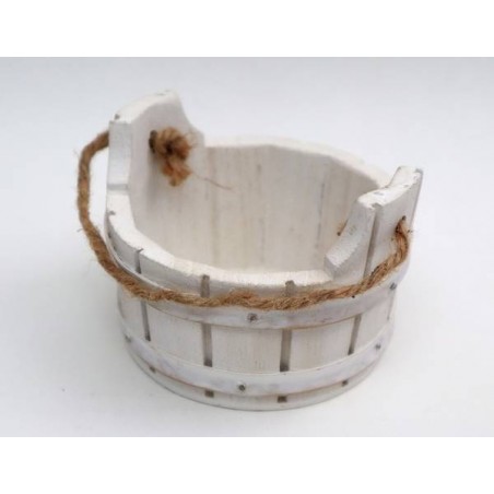 TINOZZA LEGNO 8,5x8,5x6cm BIANCO