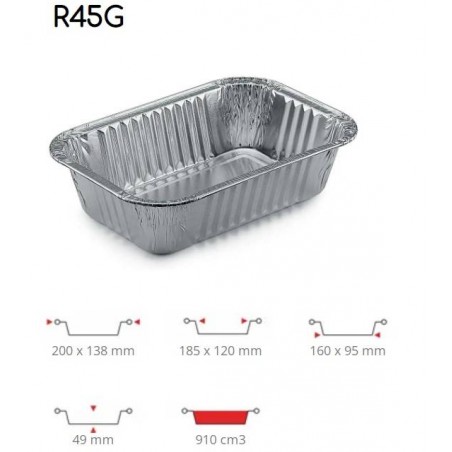 TEGLIA ALLUMINIO 3 PRZ ALTA R45G 100pz CONTITAL