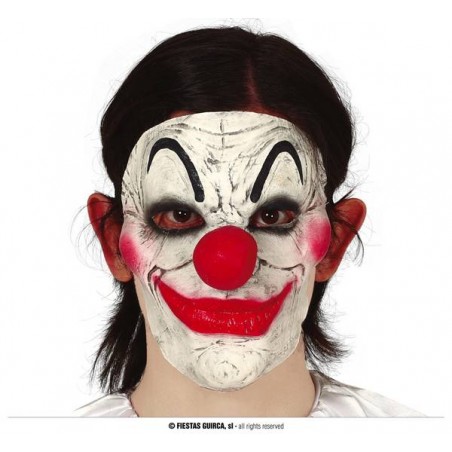 MEZZA MASCHERA PAGLIACCIO LATTICE