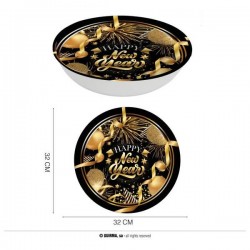 CIOTOLA IN PLASTICA 32cm HAPPY NEW YEAR