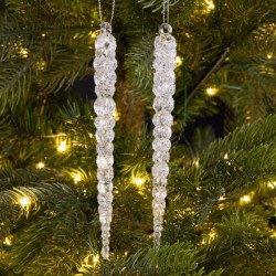 DECORAZIONE CRISTALLO TRASPARENTE ACRILICO 1,5xh14,5