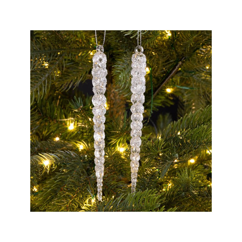 DECORAZIONE CRISTALLO TRASPARENTE ACRILICO 1,5xh14,5