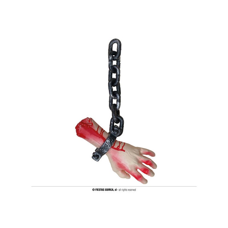 PENDENTE MANO CON CATENA 40cm