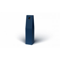 SCATOLA PORTA 1 BOTTIGLIA STICK 9x9x38cm BLU LISCIA