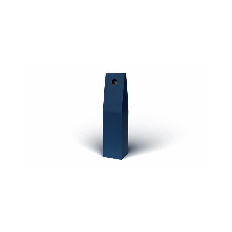 SCATOLA PORTA 1 BOTTIGLIA STICK 9x9x38cm BLU LISCIA
