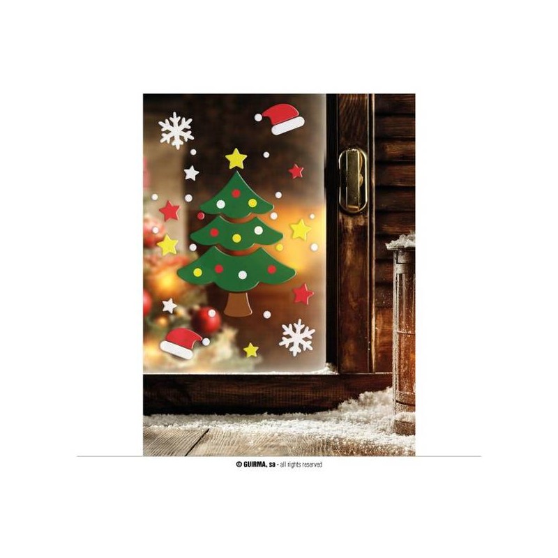 DECORAZIONE IN GEL ALBERO DI NATALE 20x25cm