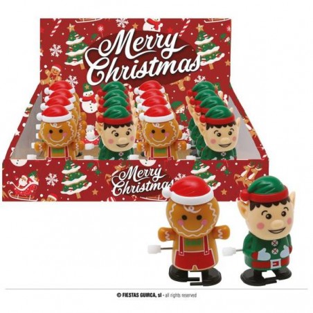 PERSONAGGI NATALIZI A MOLLA 7cm 1pz ASS.TI