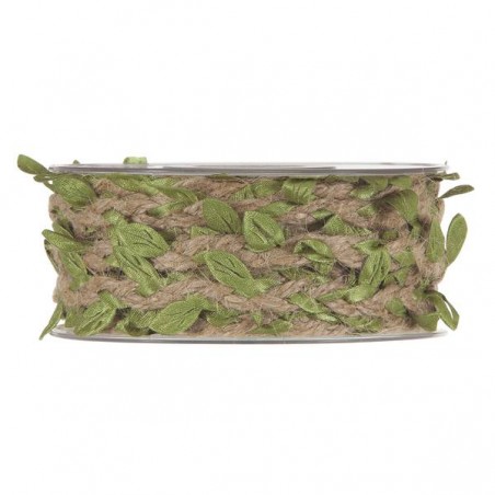 CORDA JUTA W/LEAVES mm30x10mt