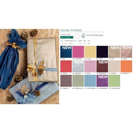 CARTA VELINA 50x70cm PNP 24 FOGLI 25-TABACCO