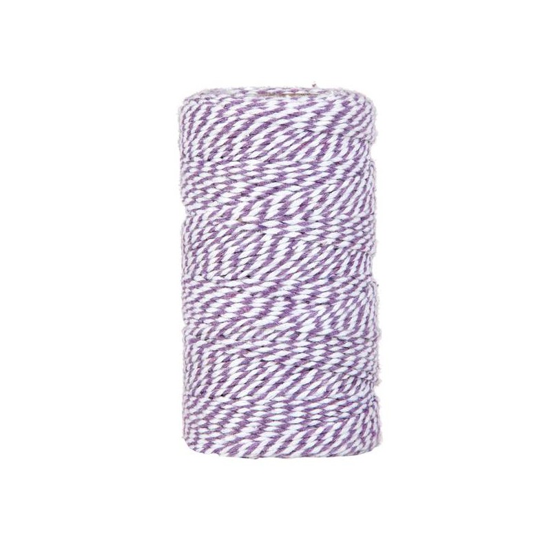 CORDINO BICOLORE mm2x100mt LAVANDA/ BIANCO