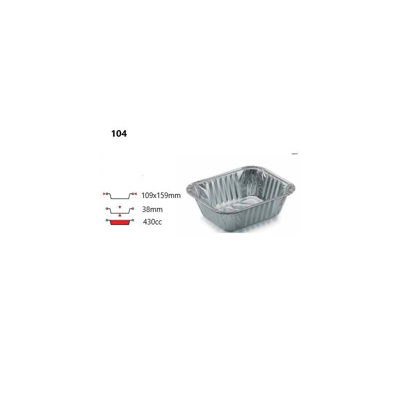 TEGLIA ALLUMINIO 104 1prz 100pz