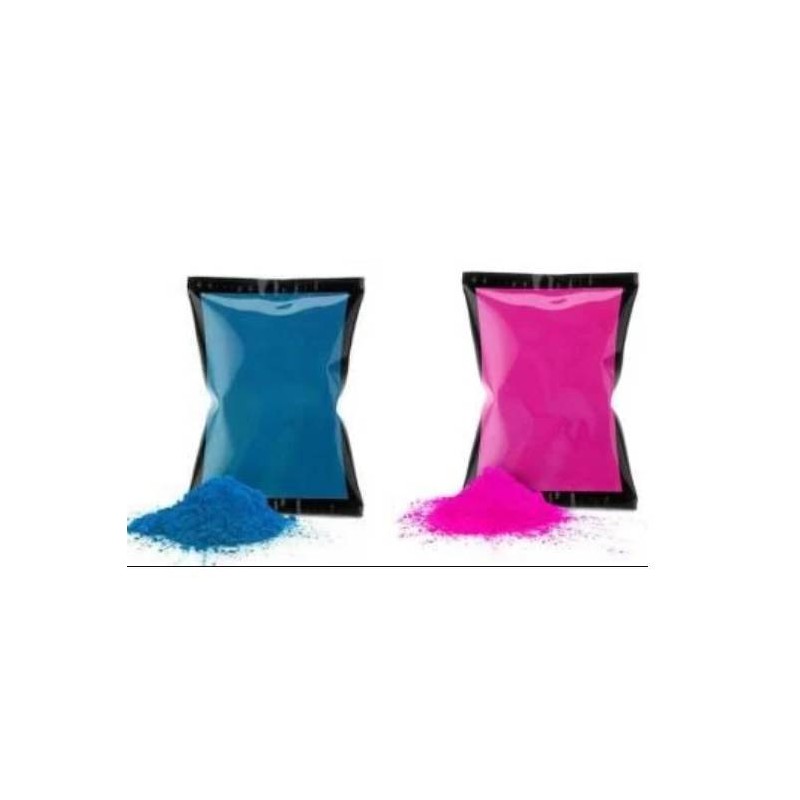 BUSTINA POLVERE COLORATA ROSA E AZZURRO 80gr ASSORTITE