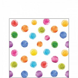 TOVAGLIOLI 25x25 POIS WHITE 20pz