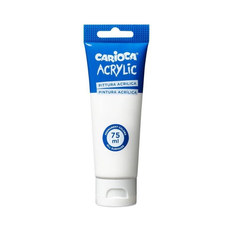 TEMPERA ACRILICA CARIOCA 75ml BIANCO