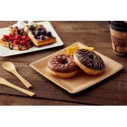 PIATTO KRAFT 25x25cm AVANA 100pz